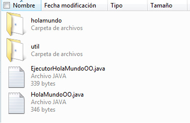 Curso de Java: estructura de subdirectorios